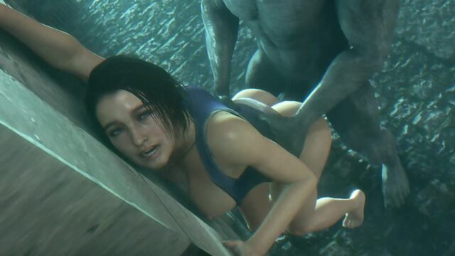 Jill Valentine getting fucked Mr.X huge cock (Resident Evil 3 Remake sex)