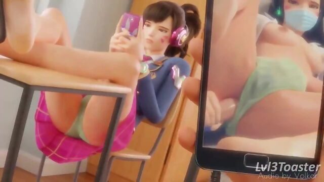 D.va overwatch 3D anal porn